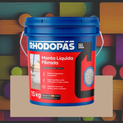 Tinta Emborrachada Rhodopas Manta Liquida Impermeabilizante 15Kg