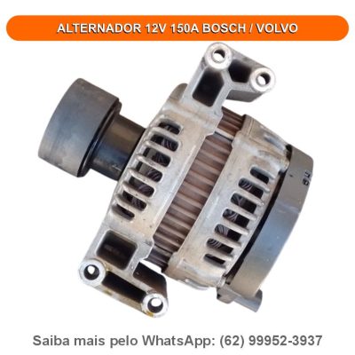 ALTERNADOR 12V 150A BOSCH 0121615011 VOLVO 6G9N10300LA