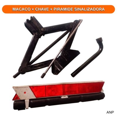 MACACO + CHAVE + PIRAMIDE SINALIZADORA
