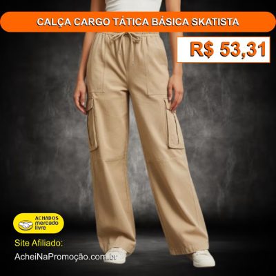 CALÇA CARGO TÁTICA BÁSICA SKATISTA
