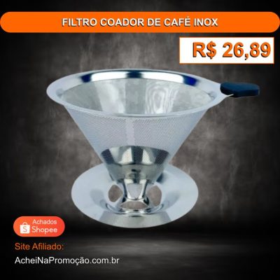 FILTRO COADOR DE CAFÉ INOX