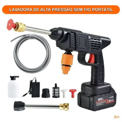 LAVADORA DE ALTA PRESSAO SEM FIO PORTATIL