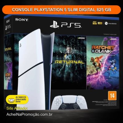 CONSOLE PLAYSTATION 5 SLIM EDIÇÃO DIGITAL 825 GB