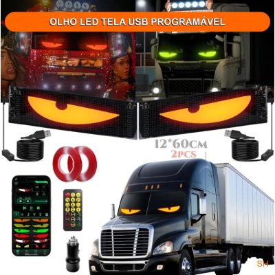 OLHO LED TELA USB PROGRAMAVEL