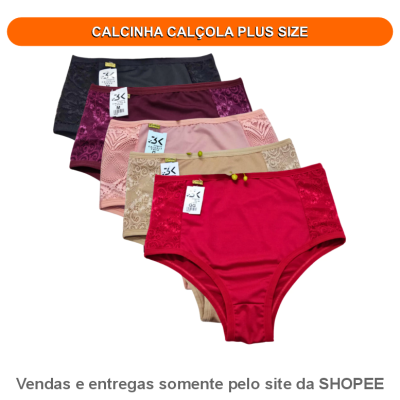 CALCINHA CALÇOLA PLUS SIZE